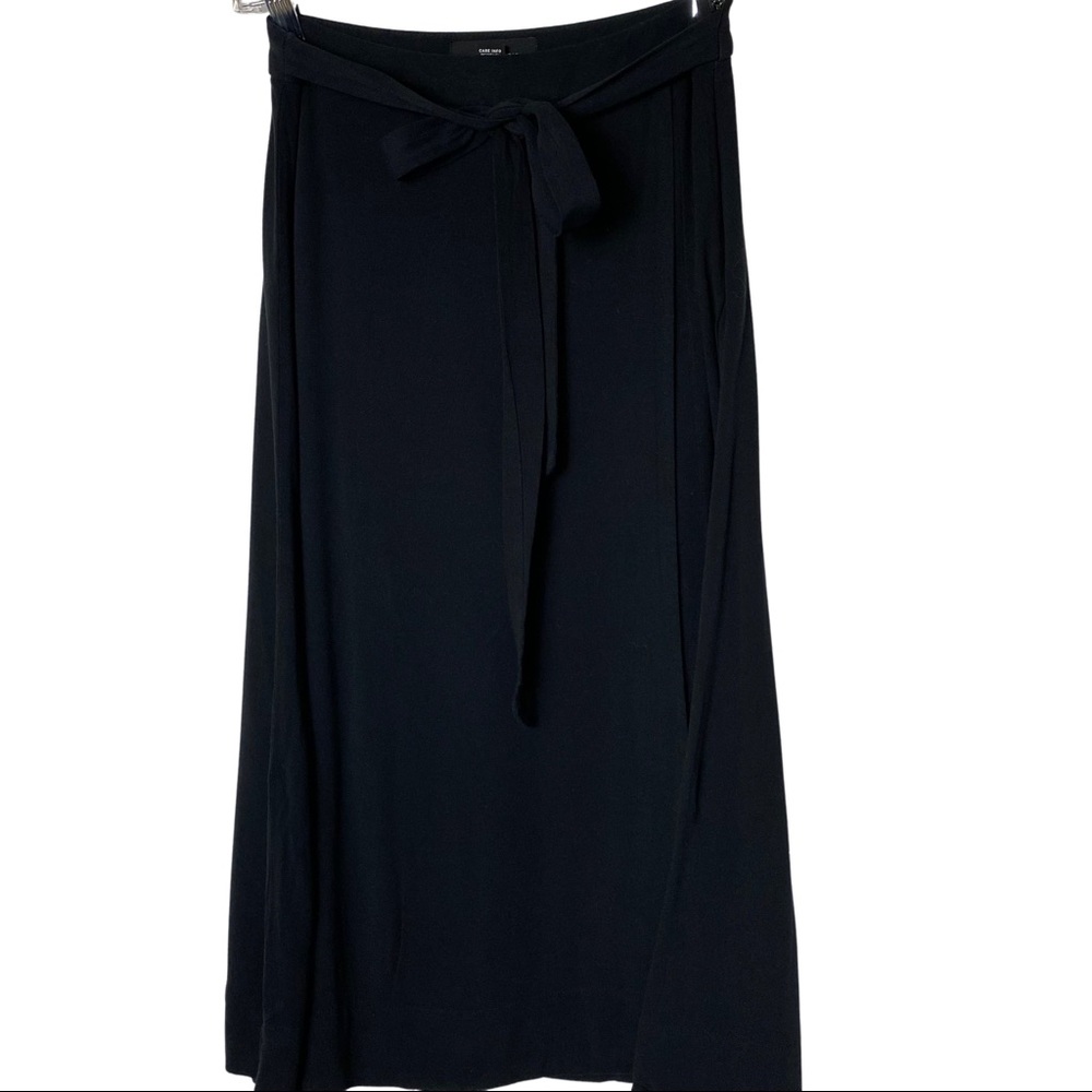 Who What Wear Black Asymmetrical Skirt with Slit 4